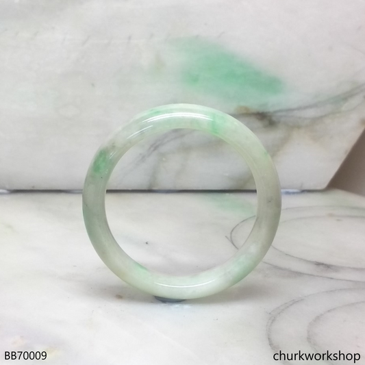 Pale green with splotches green baby bangle