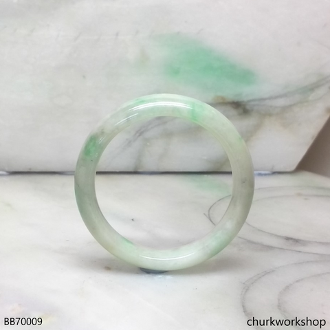 Pale green with splotches green baby bangle