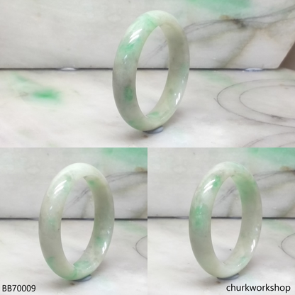 Pale green with splotches green baby bangle