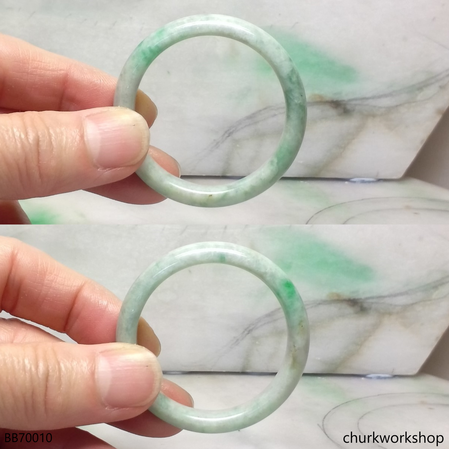 Pale green baby bangle