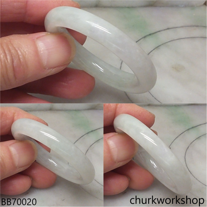 Pale green baby jade bangle