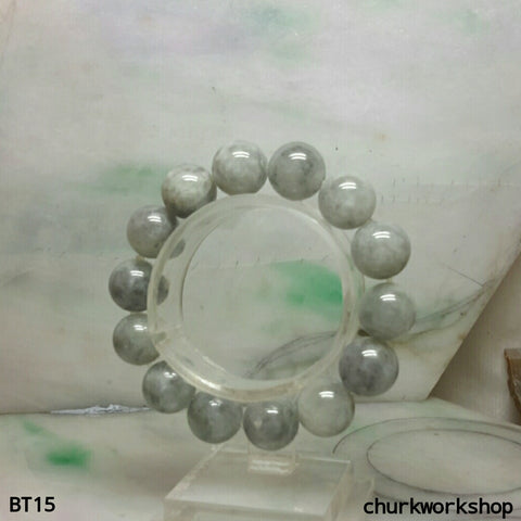Grayish lavender jade beads bracelet, jade bracelet