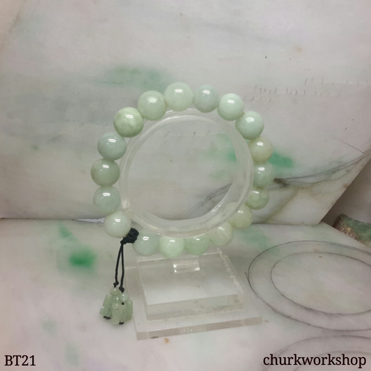 Light green beads bracelet