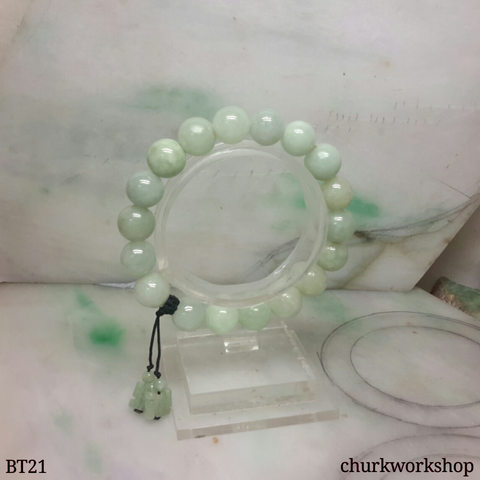 Light green beads bracelet