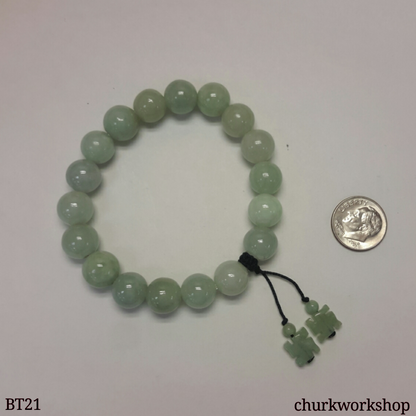 Light green beads bracelet
