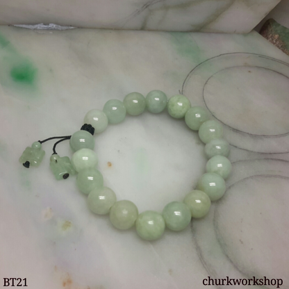 Light green beads bracelet