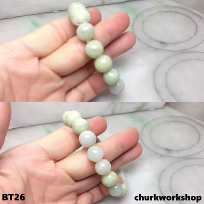 Light green beads bracelet