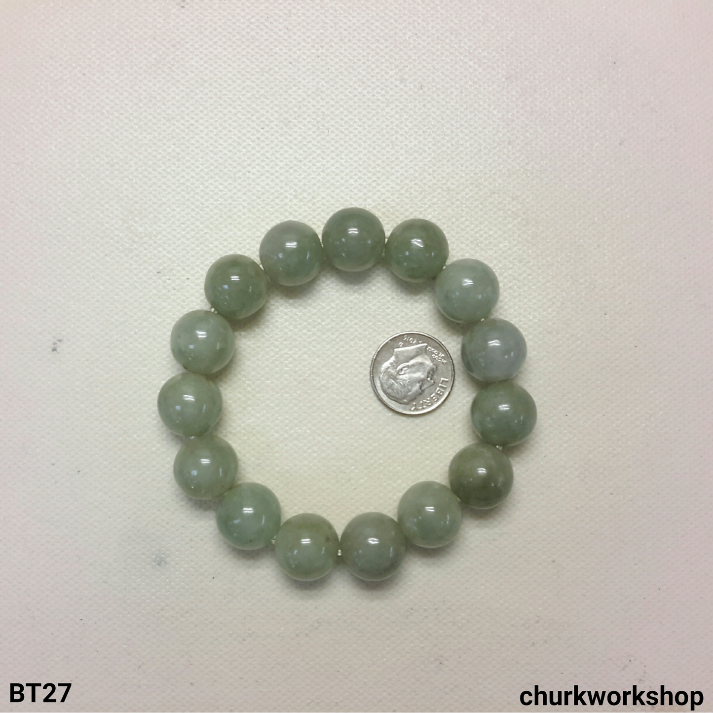 Light green beads bracelet