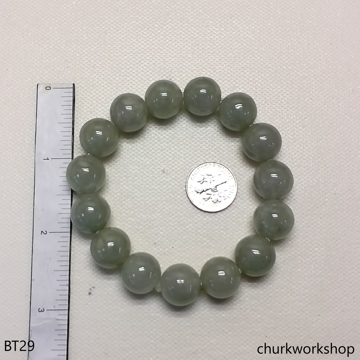 Light green beads bracelet
