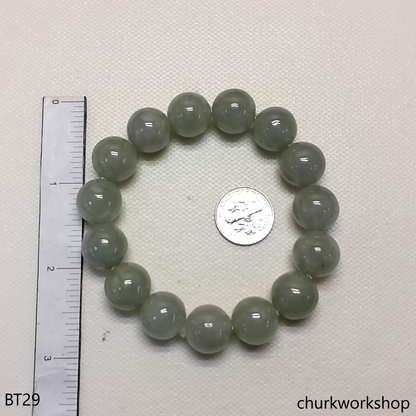 Light green beads bracelet