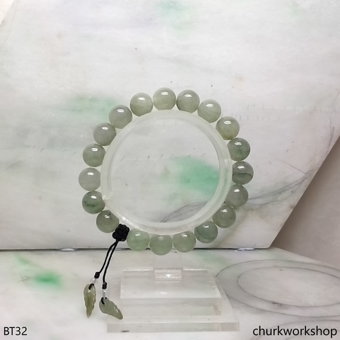 Light green beads jade bracelet
