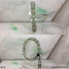 Light green beads jade bracelet