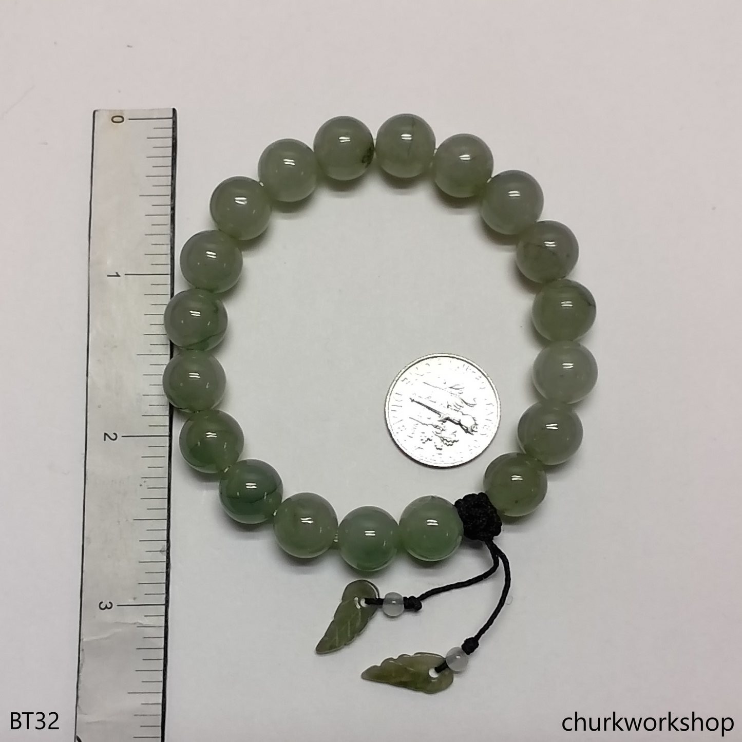 Light green beads jade bracelet