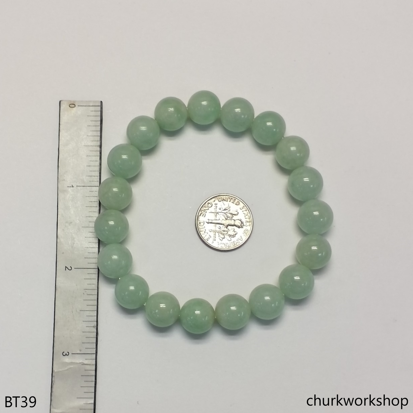 Light green beads bracelet