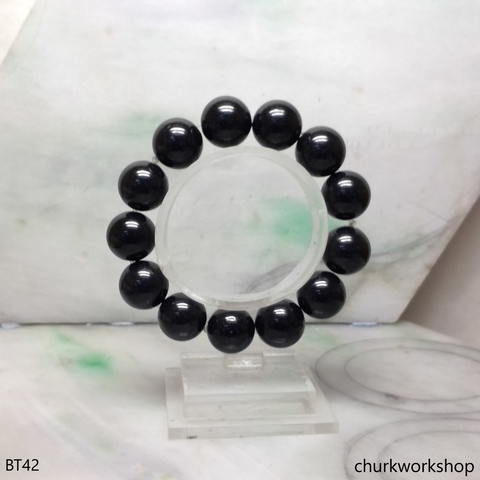 Reserved for mtpei      Black jade beads bracelet