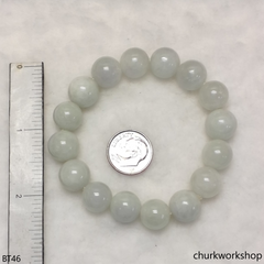 Pale green beads bracelet
