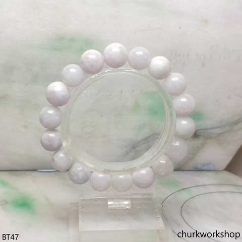 Pale lavender beads bracelet