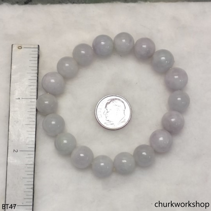 Pale lavender beads bracelet