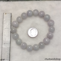 Pale lavender beads bracelet