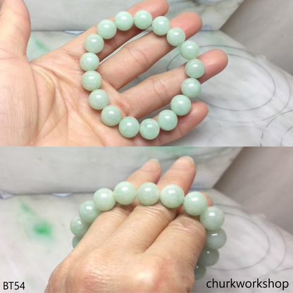 Light green beads jade bracelet