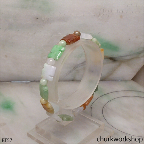Multi color (卍 wàn) beads bracelet