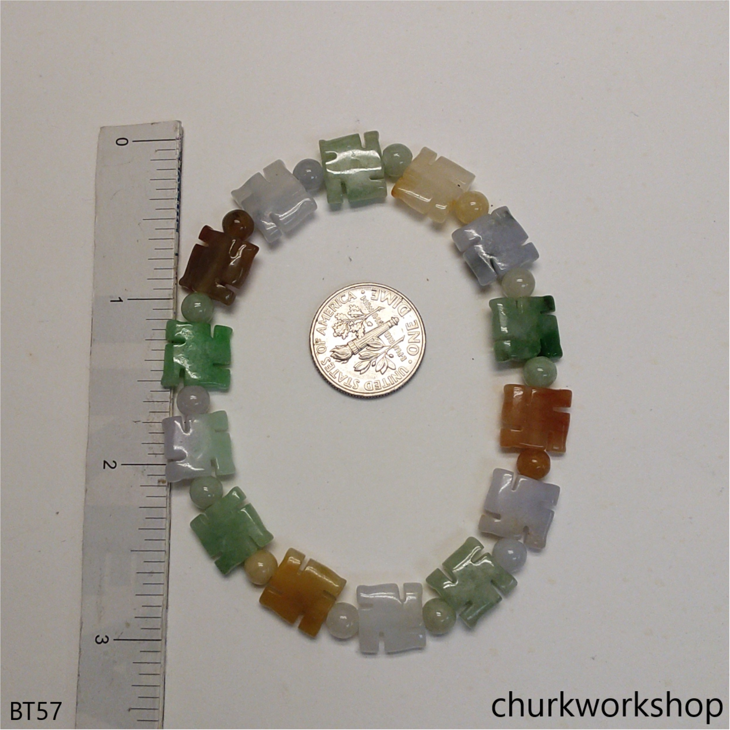 Multi color (卍 wàn) beads bracelet