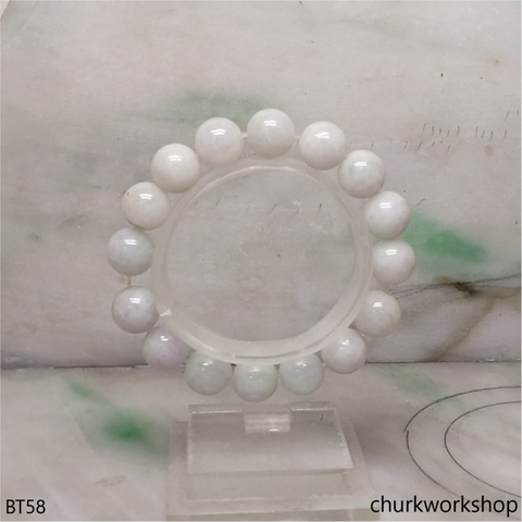 Pale green beads bracelet