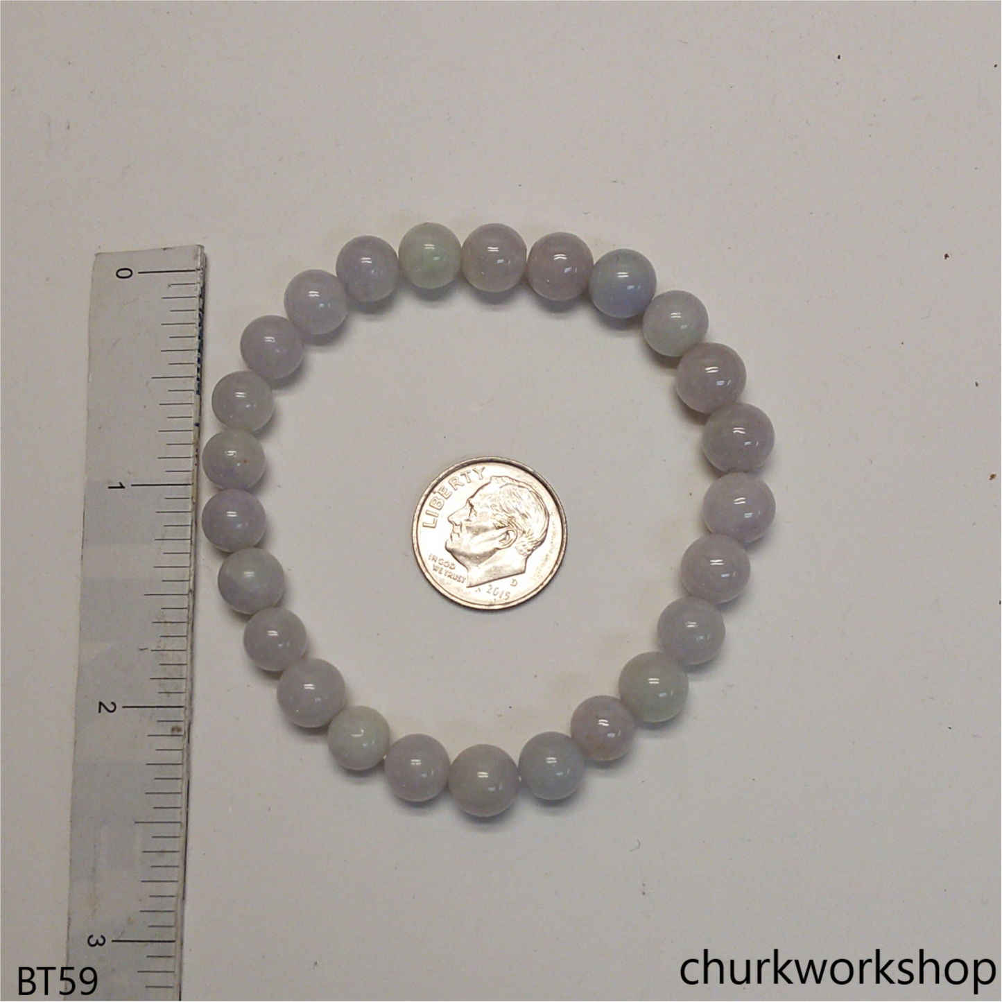 Light lavender beads bracelet