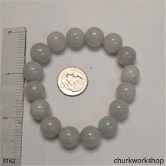 Pale green & lavender mix beads bracelet