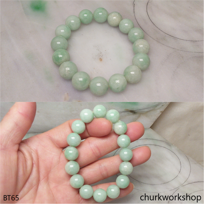 Light green beads jade bracelet