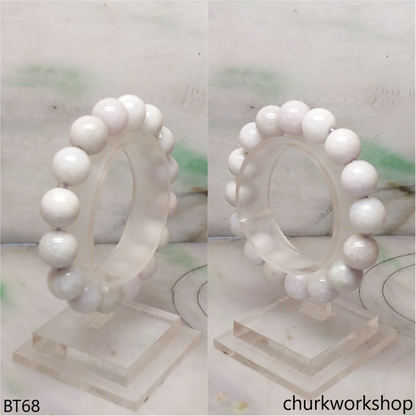 Pale lavender beads bracelet