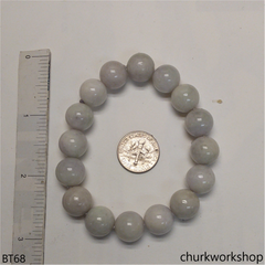 Pale green beads bracelet