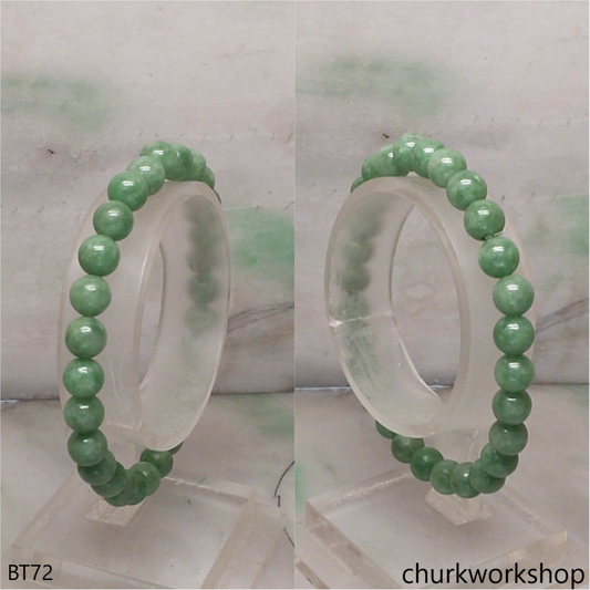 Green beads jade bracelet