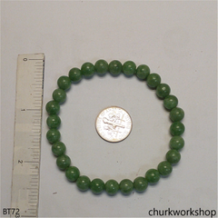 Green beads jade bracelet