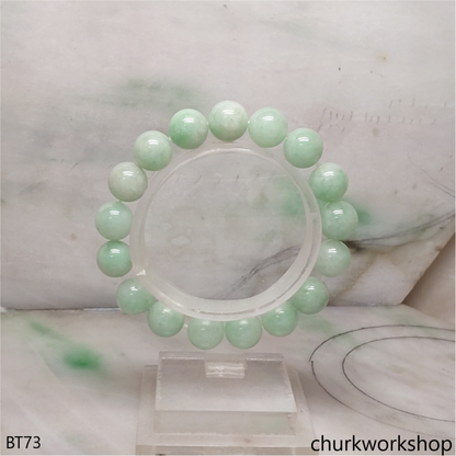 Light green beads jade bracelet