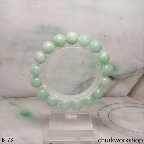 Light green beads jade bracelet