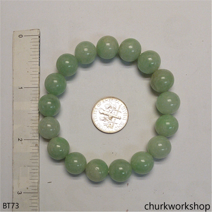 Light green beads jade bracelet
