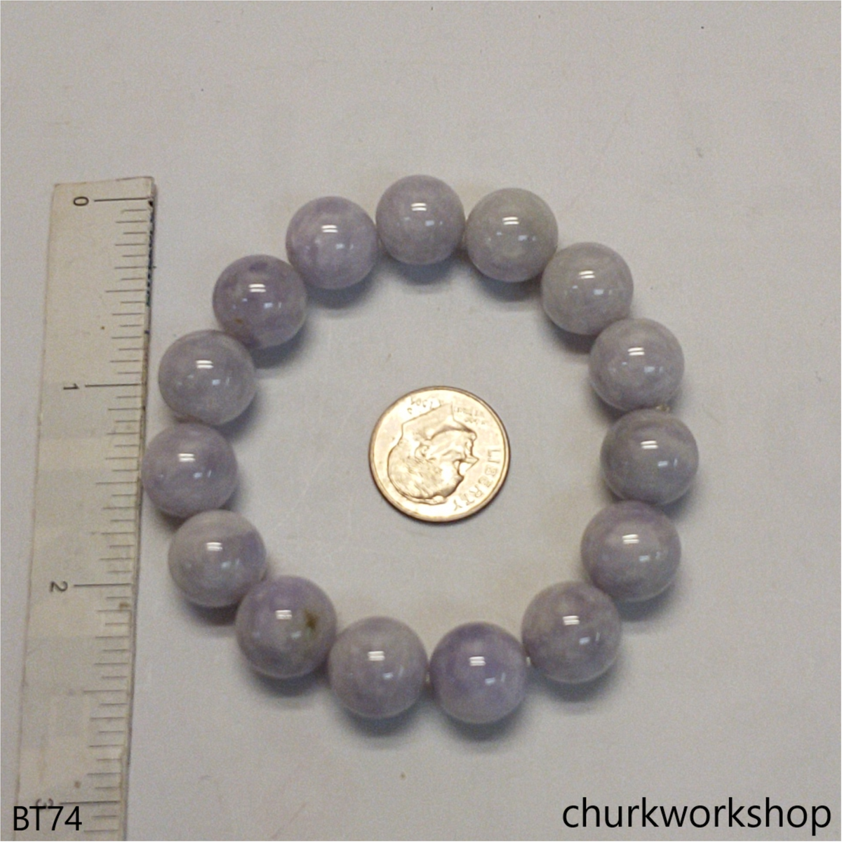 Lavender beads bracelet