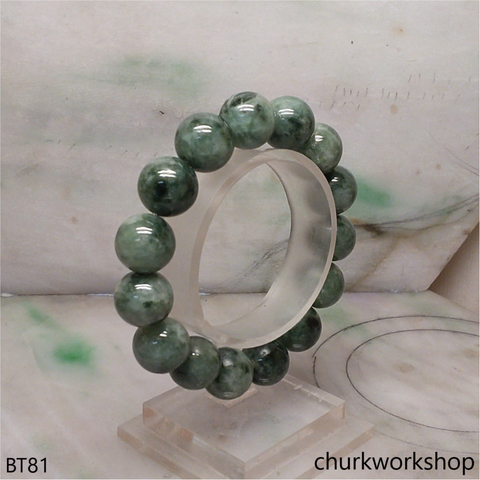 Green  beads jade bracelet