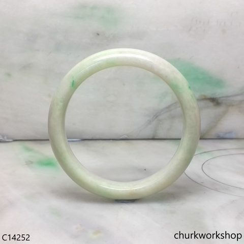 White base with green jade bangle