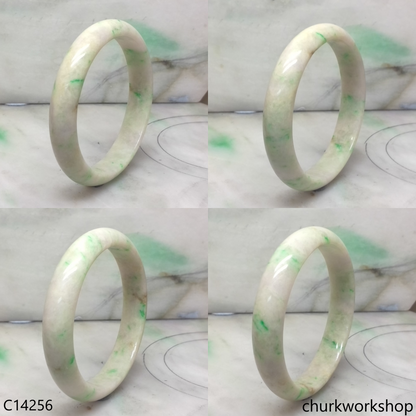 Pale green base with green jade bangle