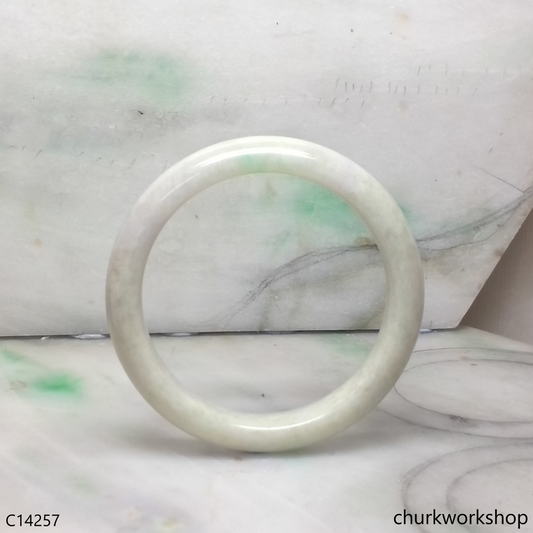 Pale green base with green jade bangle
