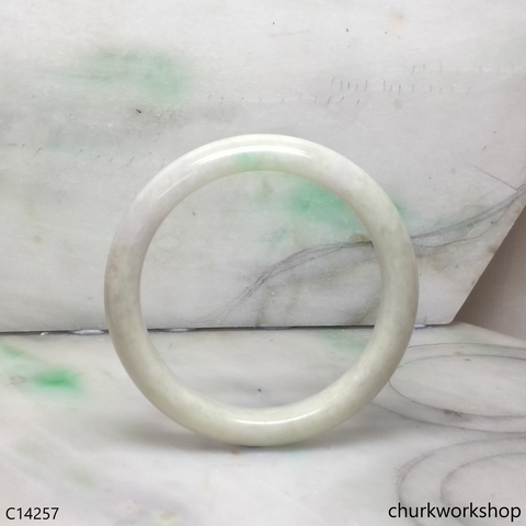 Pale green base with green jade bangle