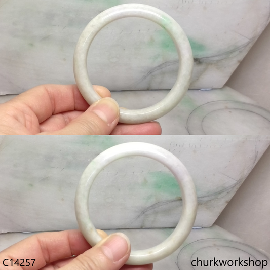 Pale green base with green jade bangle