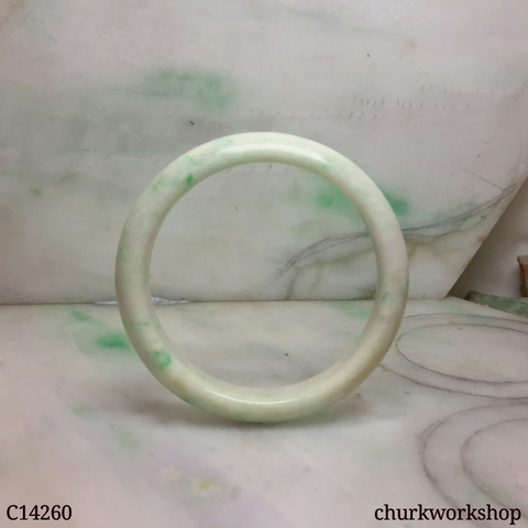 White base with green jade bangle