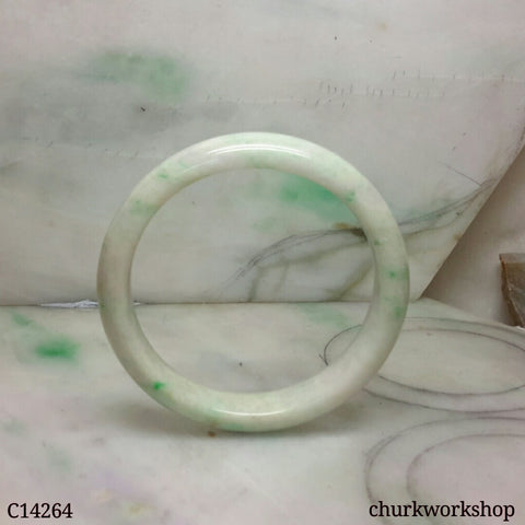 White base with green jade bangle