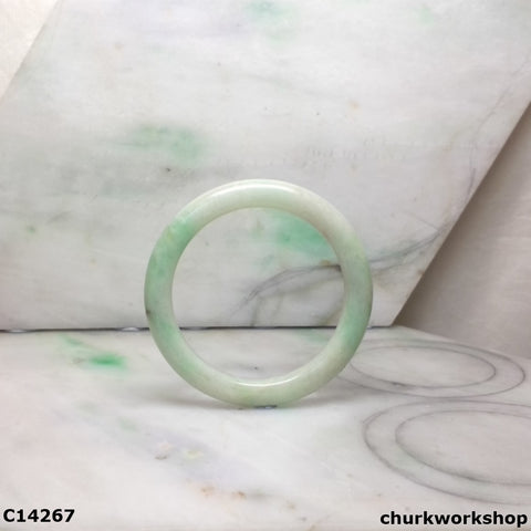 Light green jade bangle