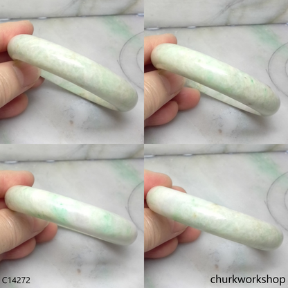 Pale green base with green jade bangle