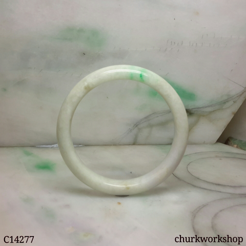 White base with green jade bangle