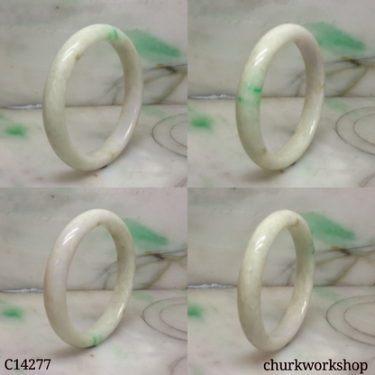 White base with green jade bangle